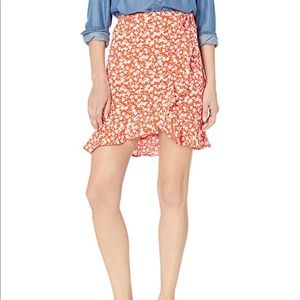 J.Crew Mercantile Floral Ruffle Wrap Skirt